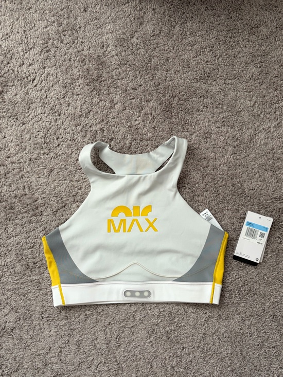 Nike Other - Nike AirMax Grey and Yellow Sports Bra
